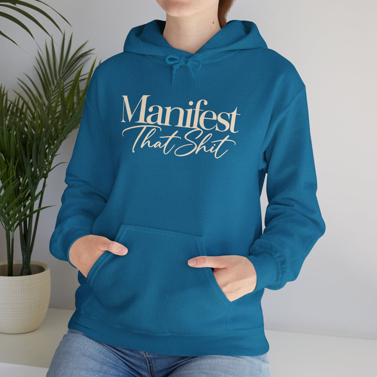 Hoodie Manifest That Shit Minimal Script Pullover