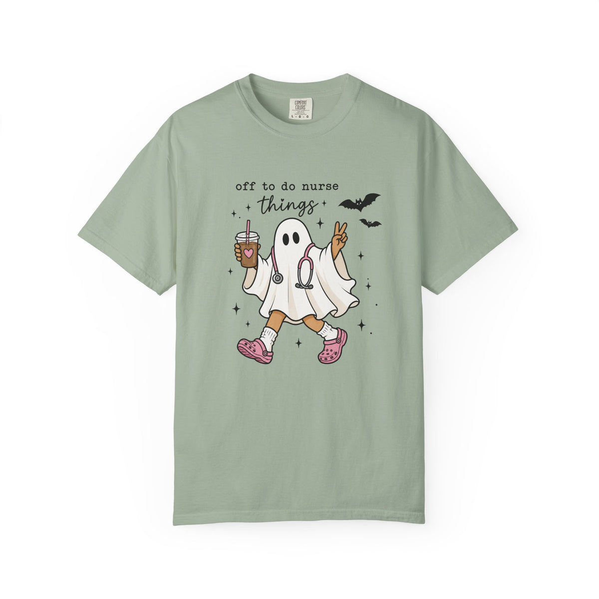 Nurse Ghost Halloween T Shirt Off to Do Nurse Things Cute Medical Costume Tee