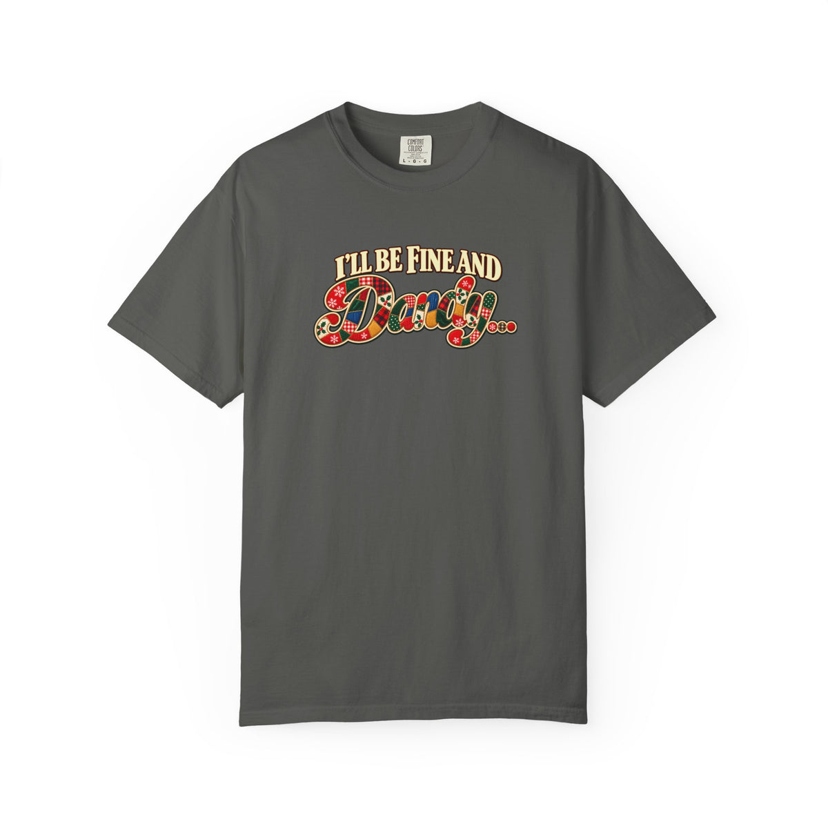 Fine and Dandy Christmas Shirt, Coordinating Couple Christmas Tee, Vintage Patchwork Holiday Shirt, Retro Christmas Graphic Tee