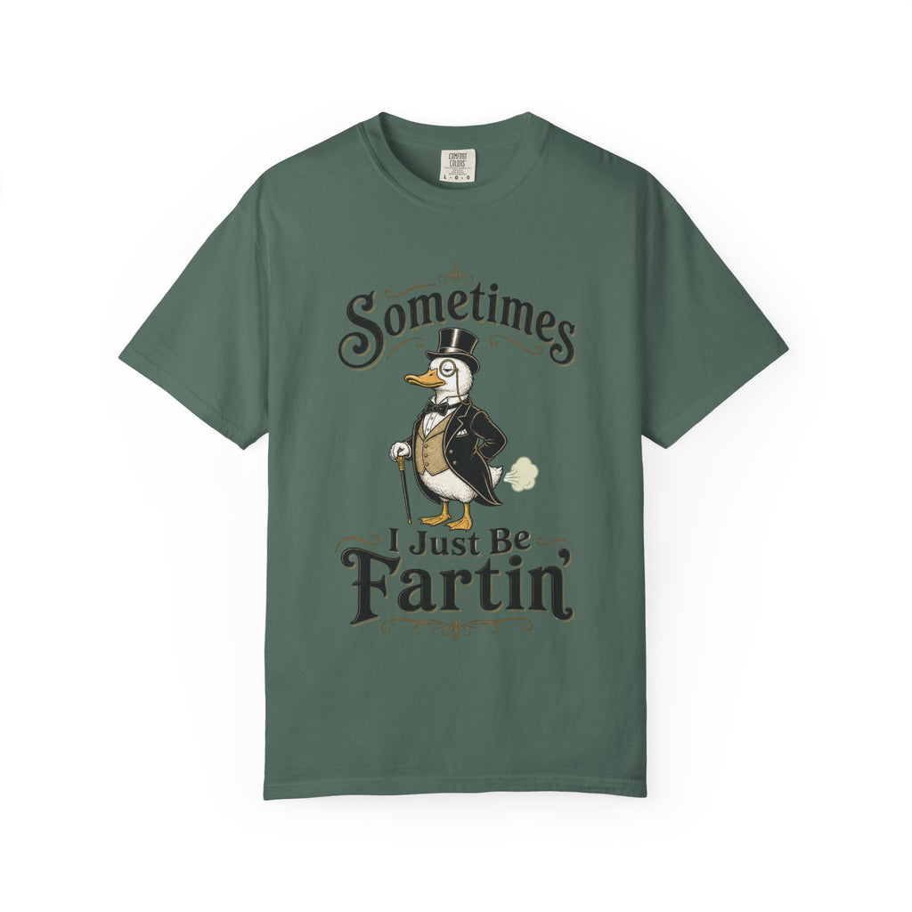 Sometimes I Just Be Fartin Tee Shirt Humorous Vintage Duck Graphic Tee