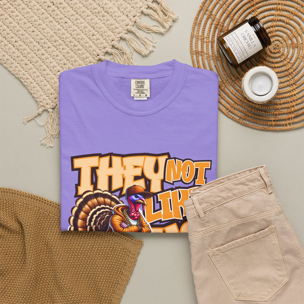 They Not Like Us Turkey Tee Shirt Funny Thanksgiving Graphic Tee