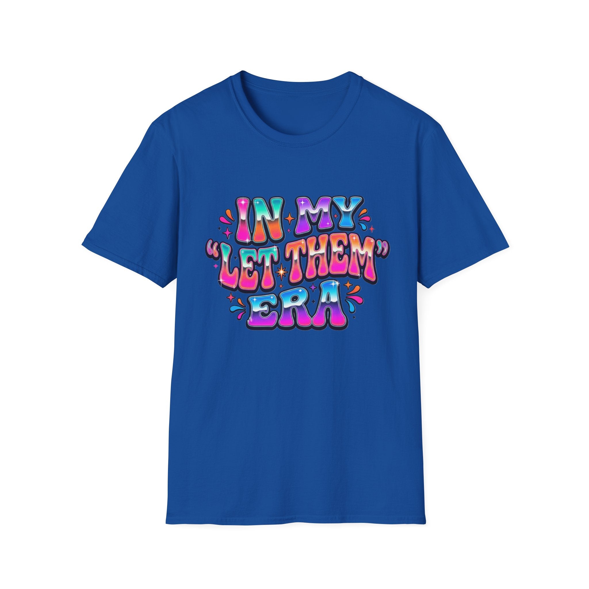 In My 'Let Them' Retro Bubble Letter T-Shirt | Colorful 70s Typography