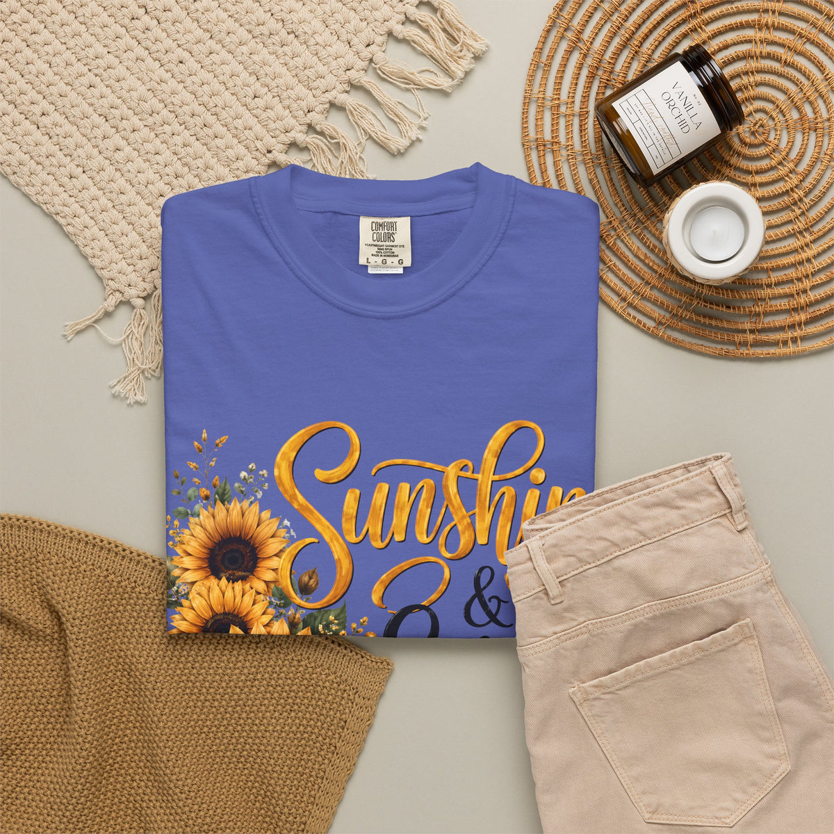 Sunshine and Scrubs Sunflower Nurse T Shirt