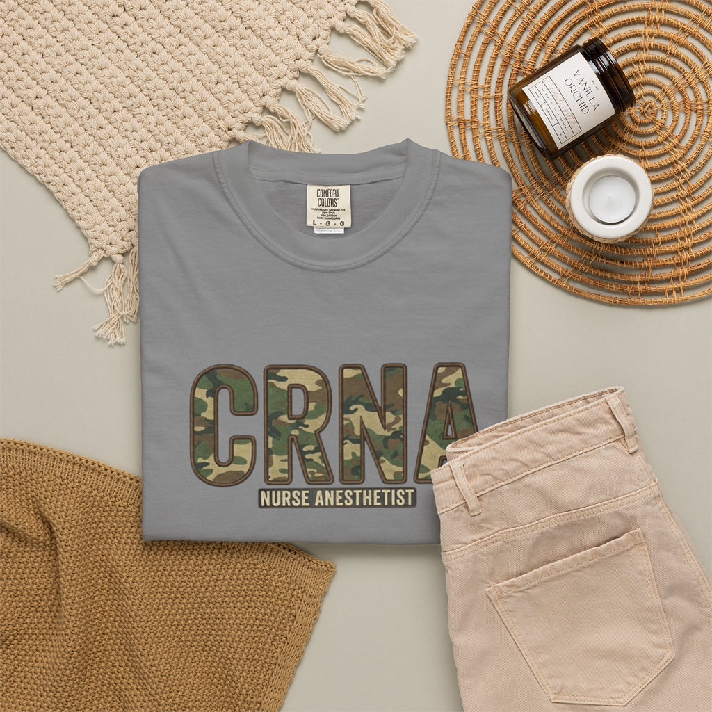 CRNA Camo T-Shirt — Nurse Anesthetist Military Style
