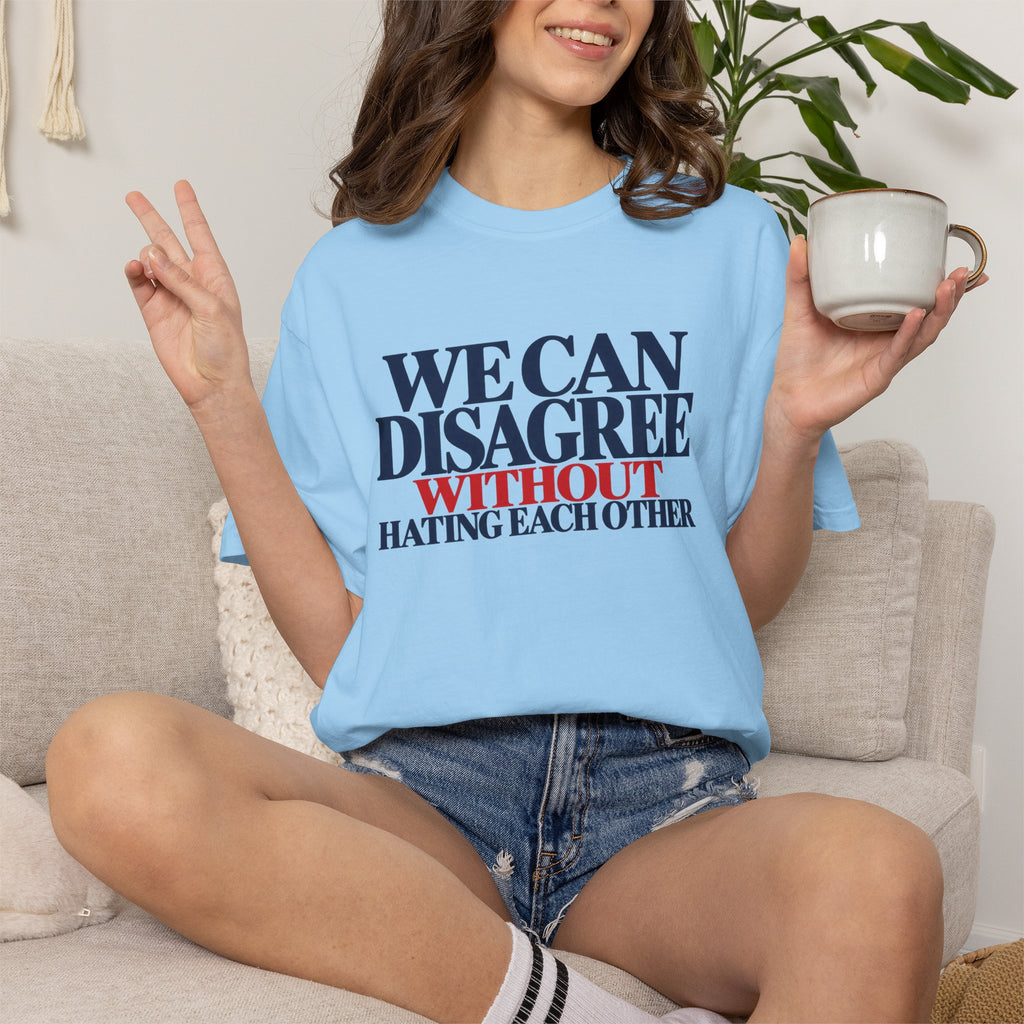We Can Disagree Without Hating Each Other Shirt, Kindness Over Hate Tee, Respectful Disagreement T-Shirt, Comfort Colors Unity Shirt