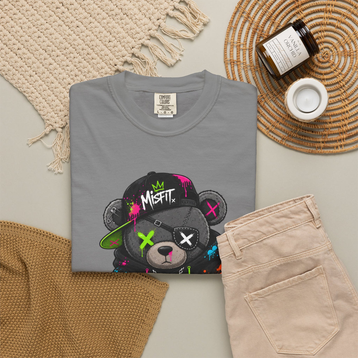 Rebel Graffiti Bear T Shirt