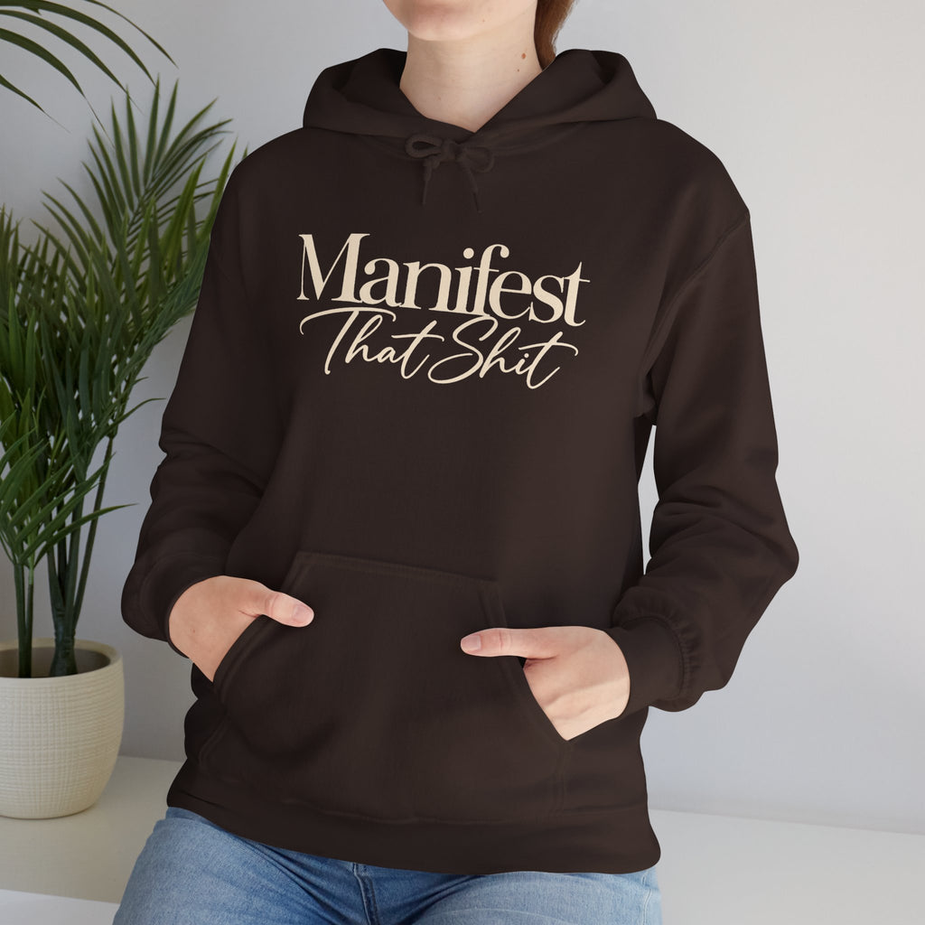 Hoodie Manifest That Shit Minimal Script Pullover