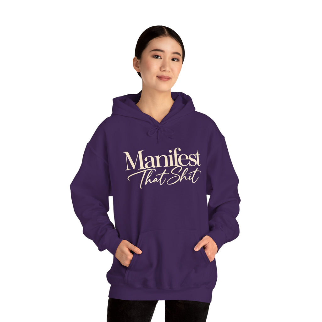 Hoodie Manifest That Shit Minimal Script Pullover