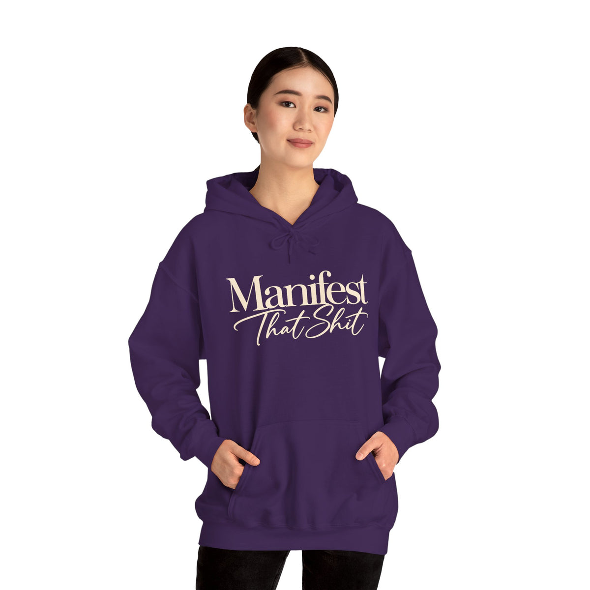 Hoodie Manifest That Shit Minimal Script Pullover