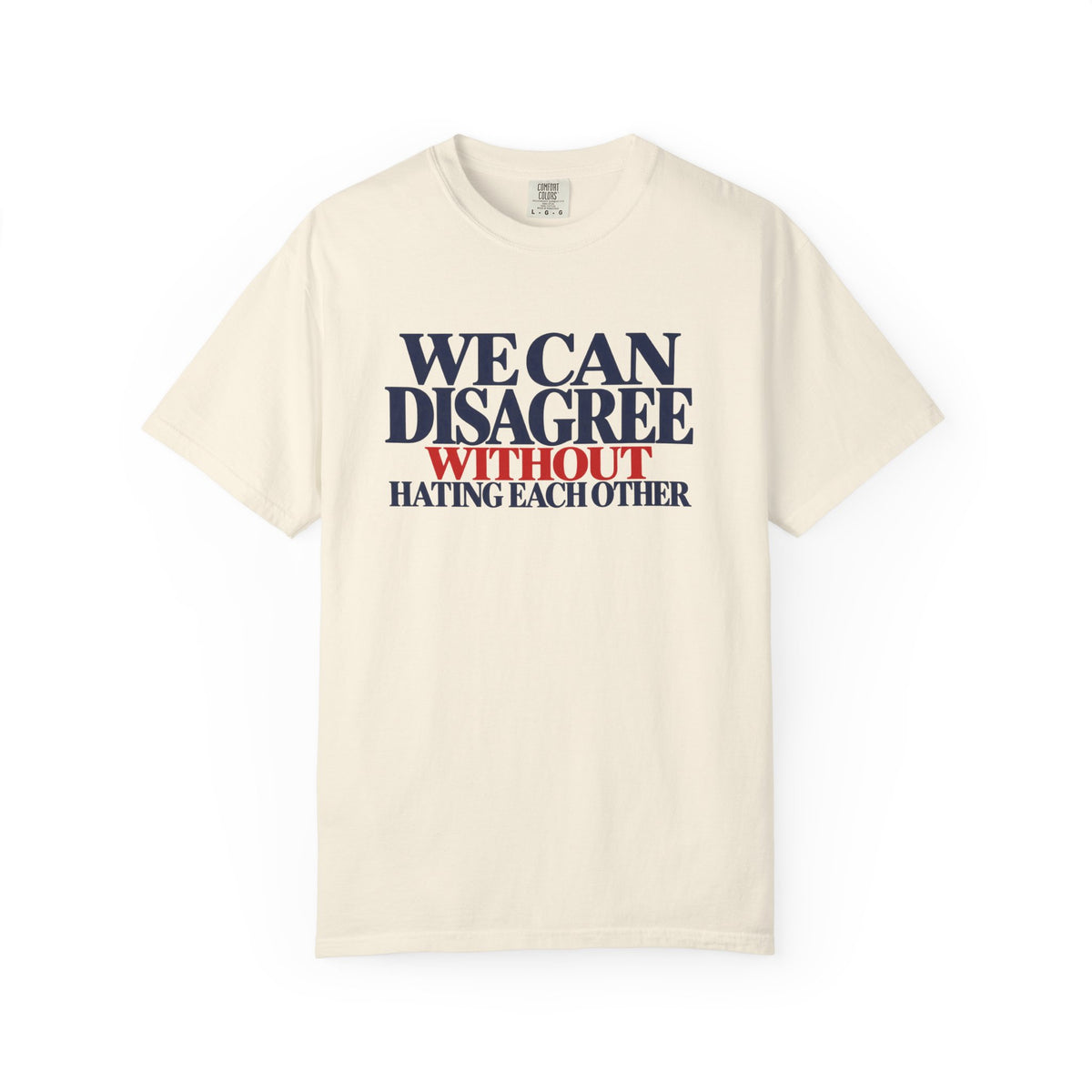 We Can Disagree Without Hating Each Other Shirt, Kindness Over Hate Tee, Respectful Disagreement T-Shirt, Comfort Colors Unity Shirt