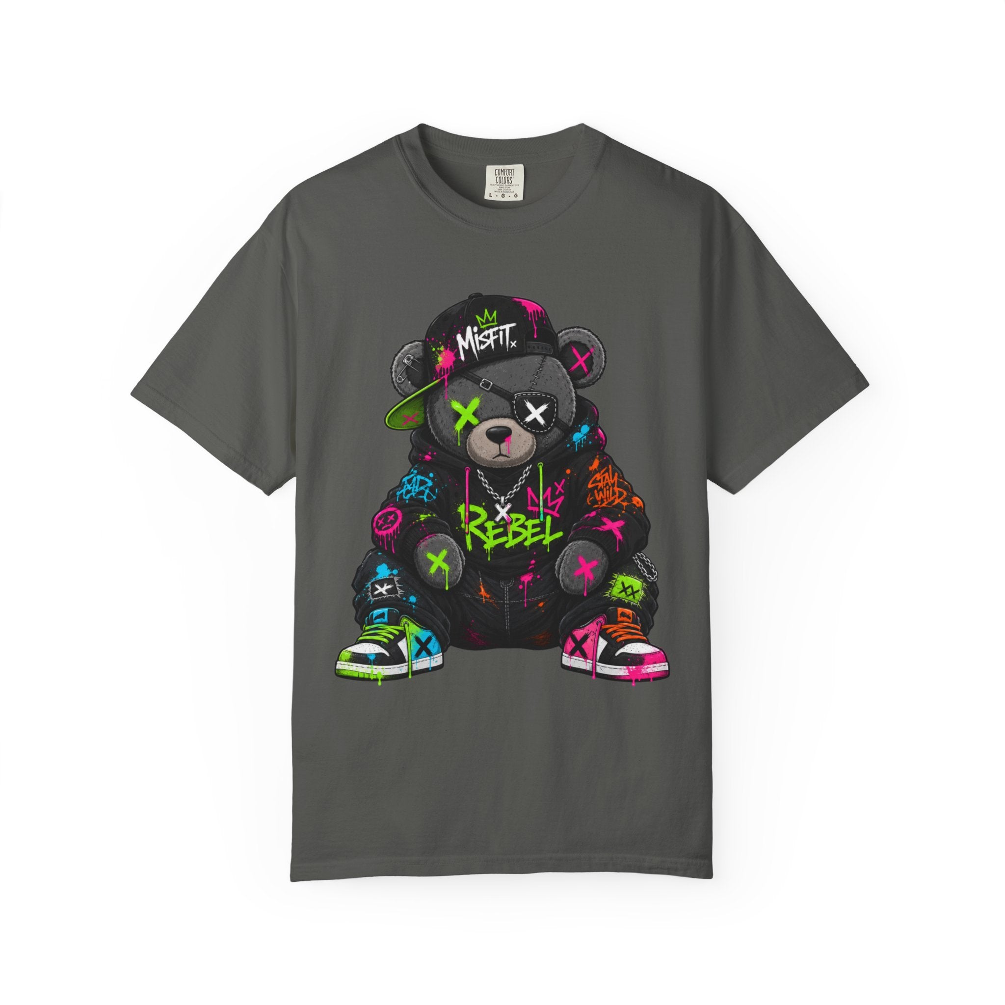 Rebel Graffiti Bear T Shirt
