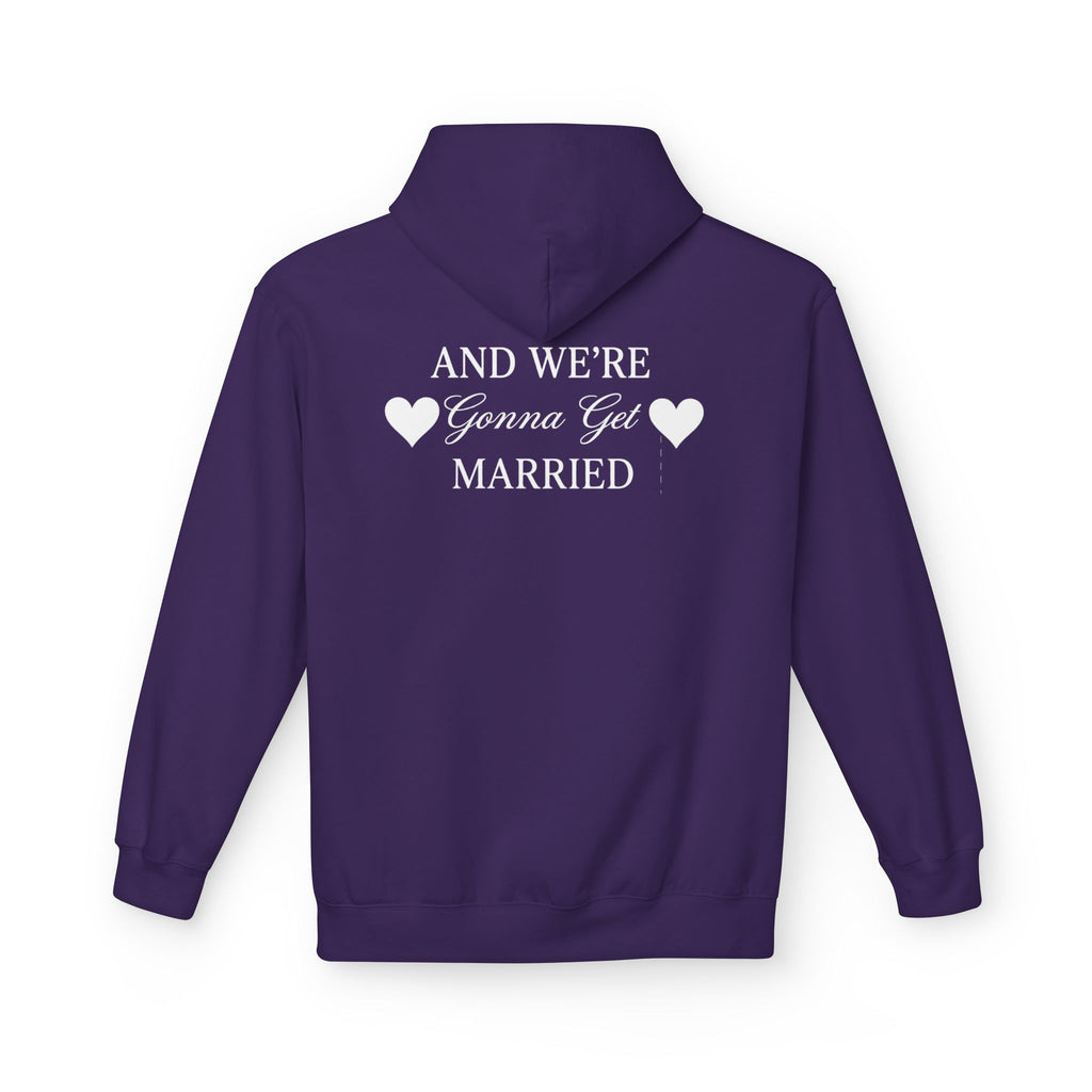 Engaged Couple Hoodie And We're Gonna Get Married Wedding Announcement Pullover