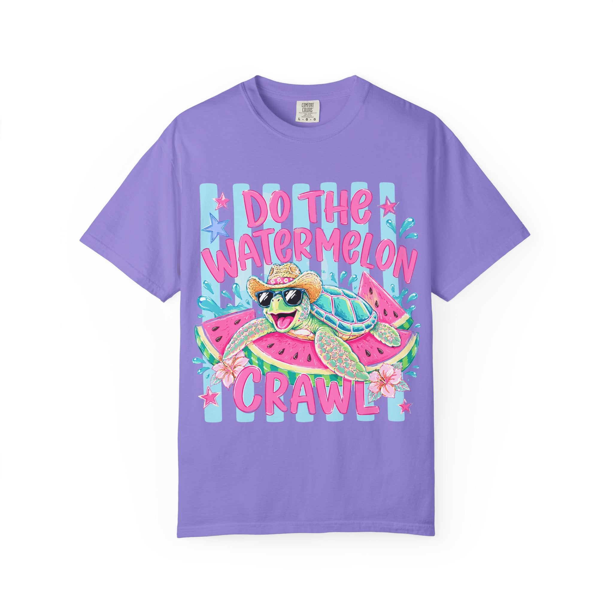 Do The Watermelon Crawl TShirt Cute Turtle Summer Graphic Tee
