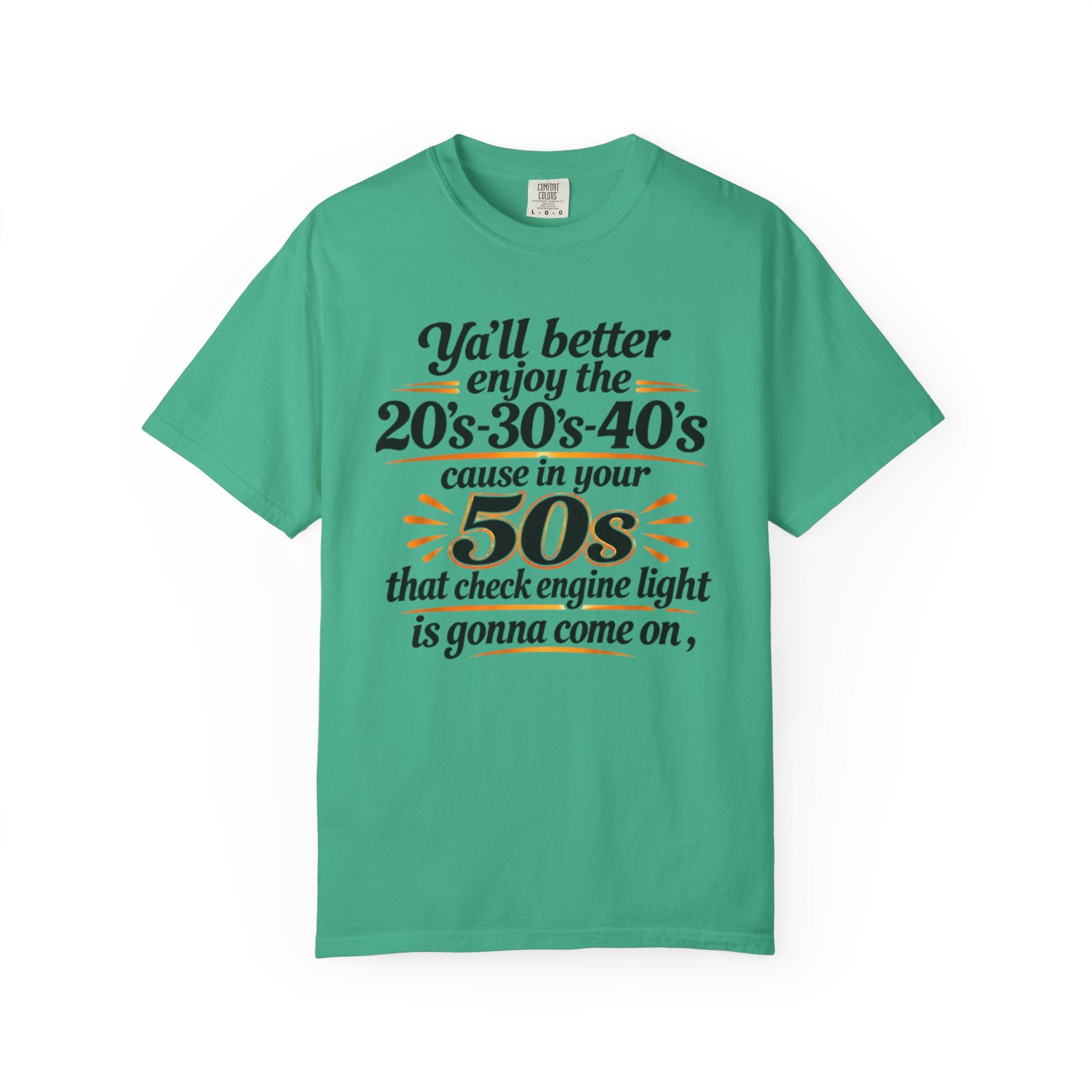Funny Check Engine Light 50s Retirement T-Shirt