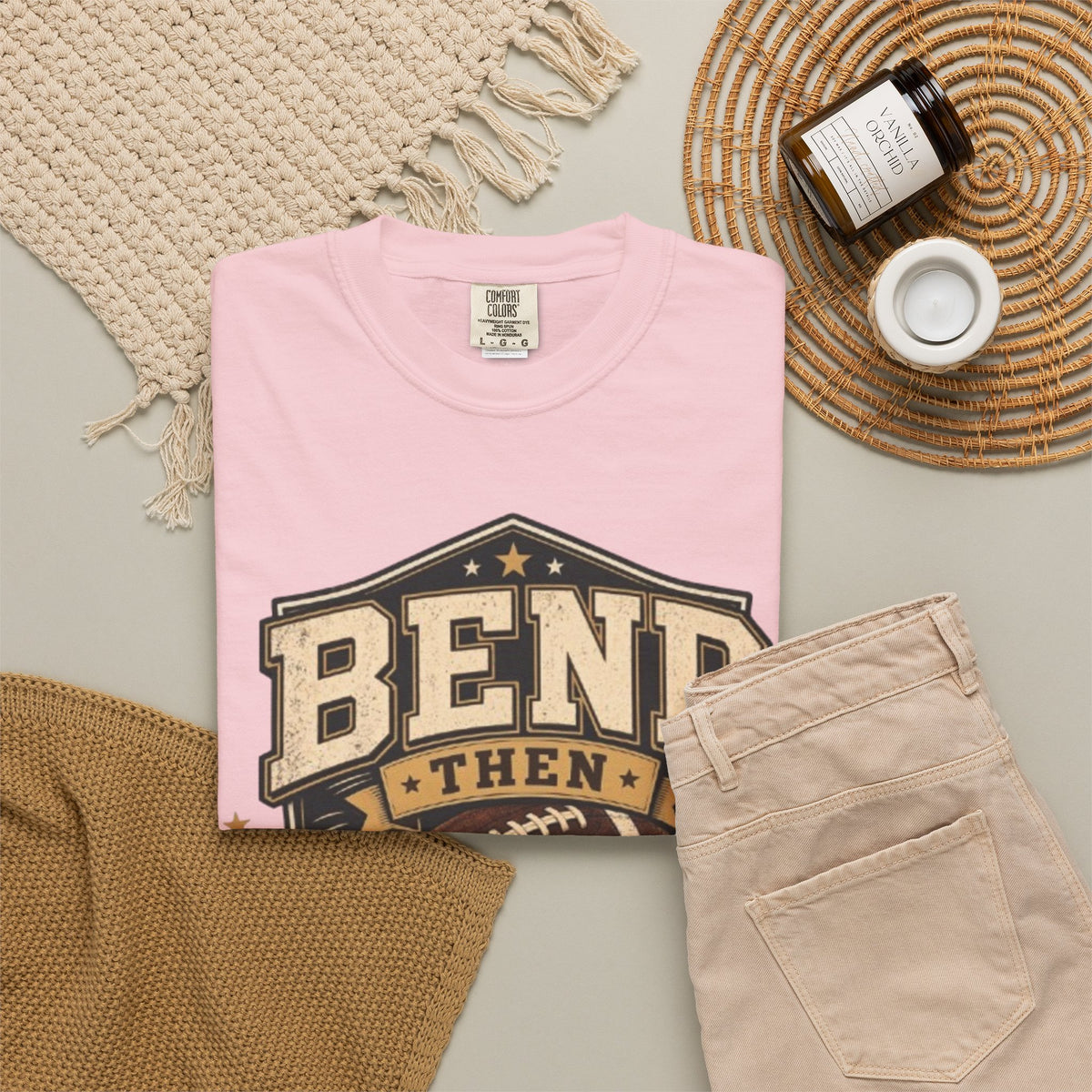 Football Bend Then Snap Repeat Graphic T Shirt Vintage Athletic Tee for Players and Fans