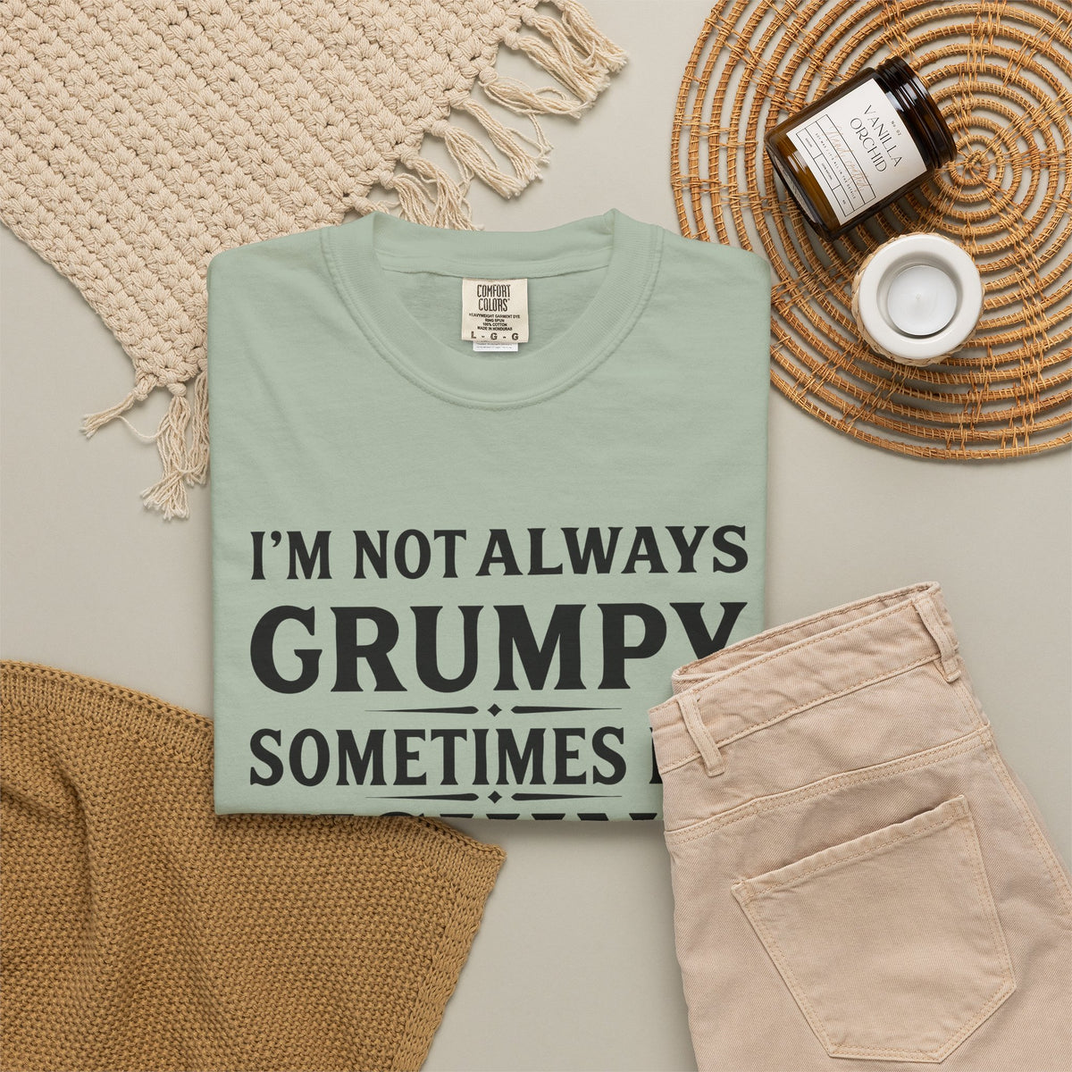 Fishing T Shirt Im Not Always Grumpy Sometimes Im Fishing Funny Angler Tee