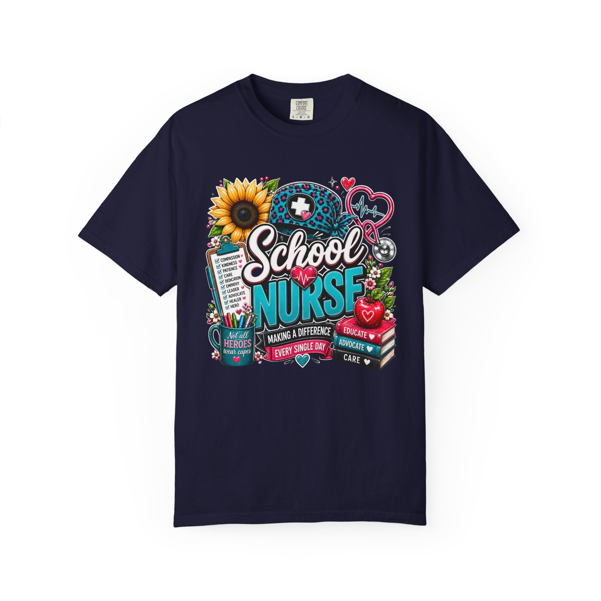 School Nurse T Shirt Making a Difference Graphic Tee