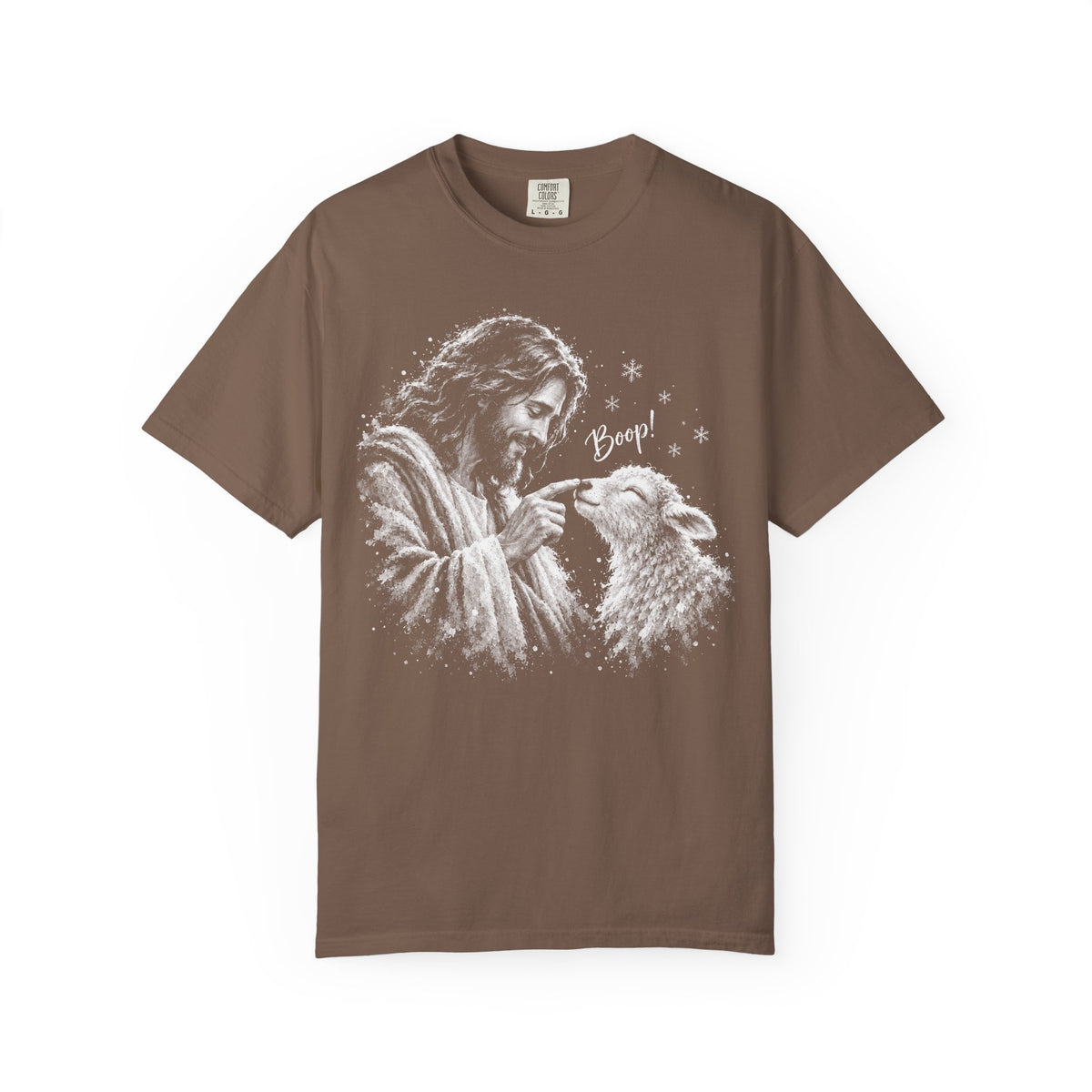 Jesus Boop Shirt, Jesus and Lamb Christian T-Shirt, Cute Faith Based Tee, Funny Jesus Shirt, Religious Gift for Women, Christian Graphic Tee