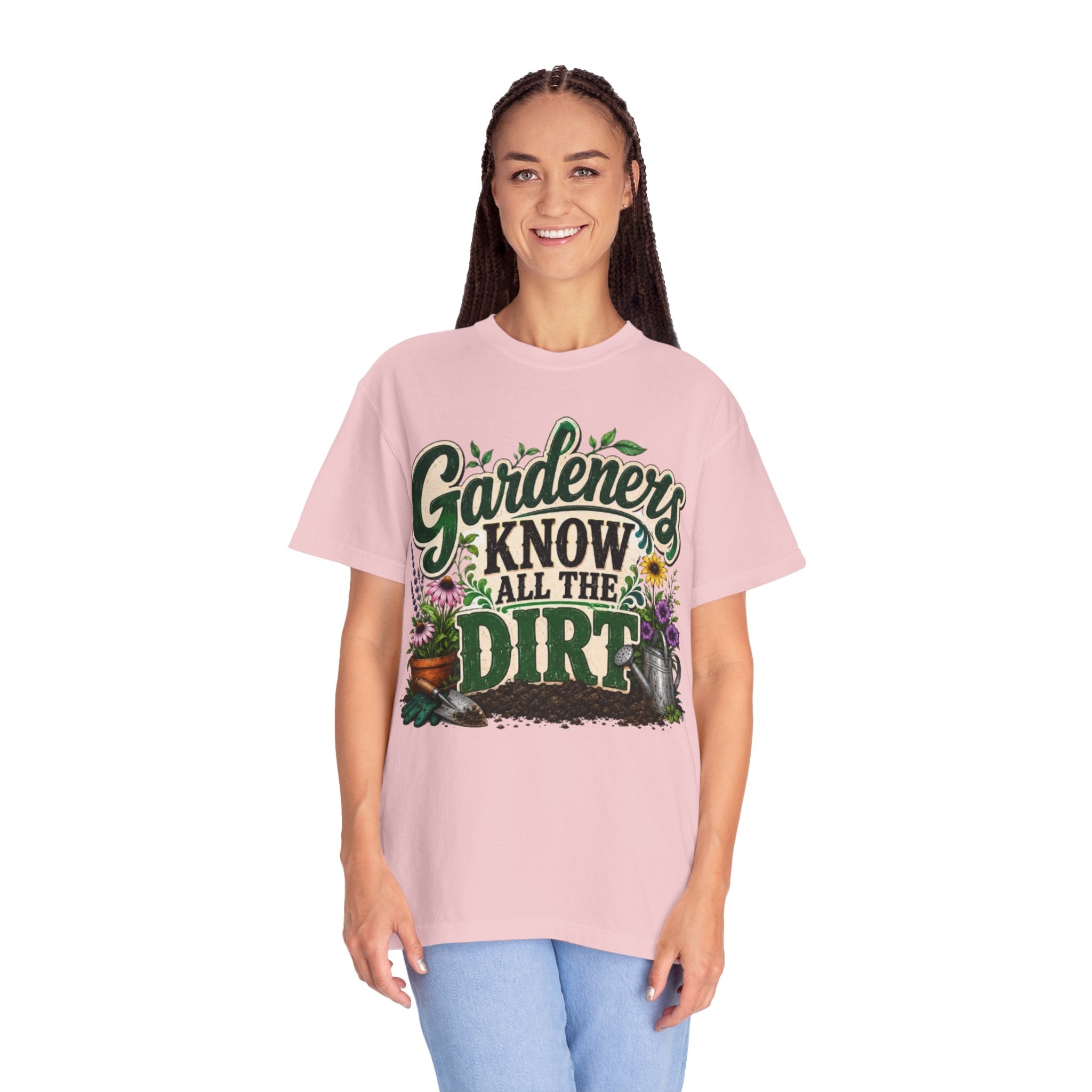 Gardeners Know All the Dirt Tee Funny Gardening T Shirt for Plant Lovers