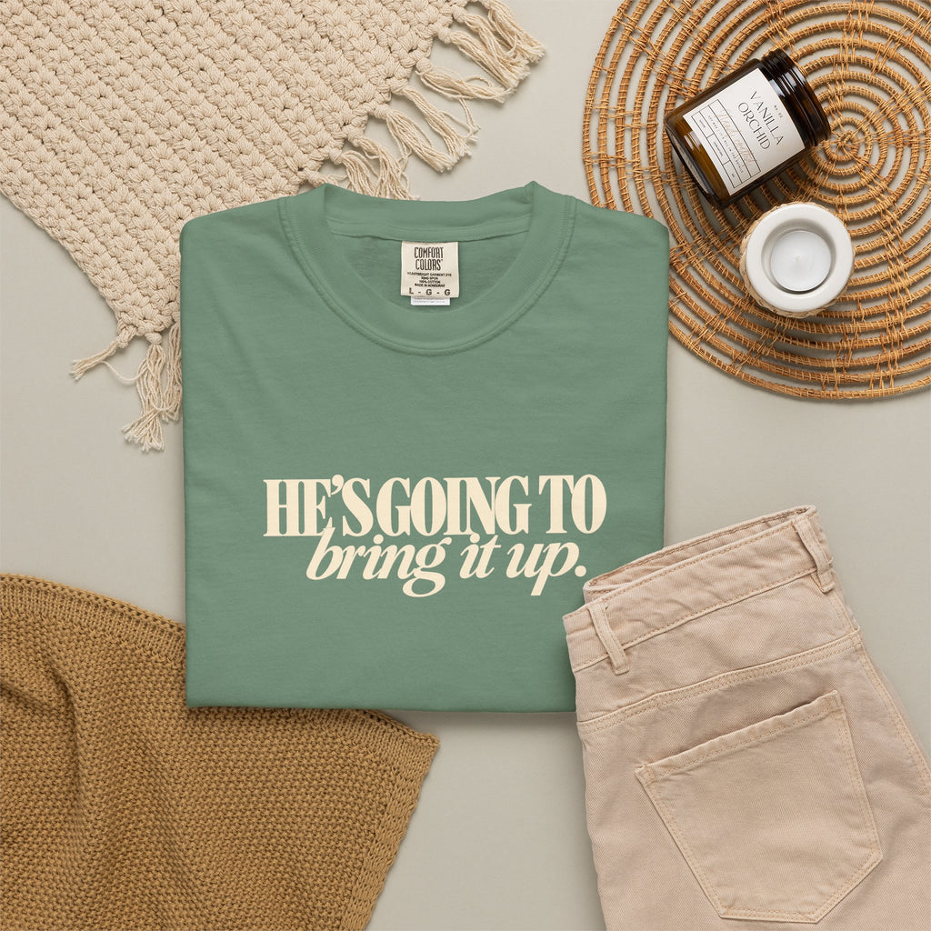 Funny Thanksgiving Couple Shirts, I Was Told Not to Bring It Up Tee, Hes Going to Bring It Up Shirt, His Hers Thanksgiving Tees