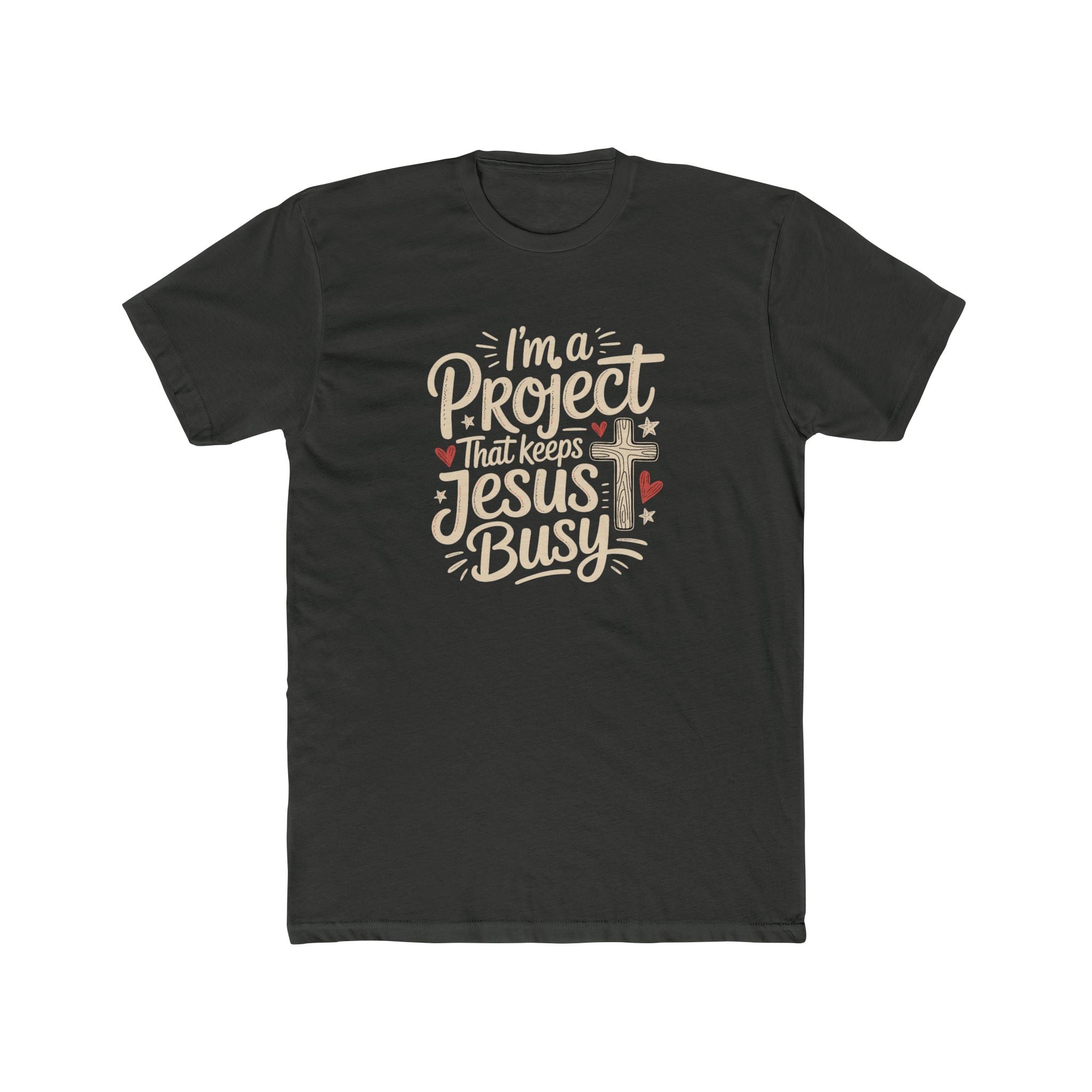 Im a Project That Keeps Jesus Busy Christian Tee