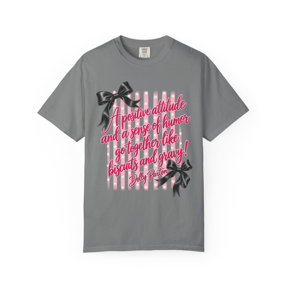 Dolly Parton Quote Shirt Biscuits and Gravy Tee Pink Coquette Bow Shirt Southern Saying Comfort Colors Tee Gift for Her