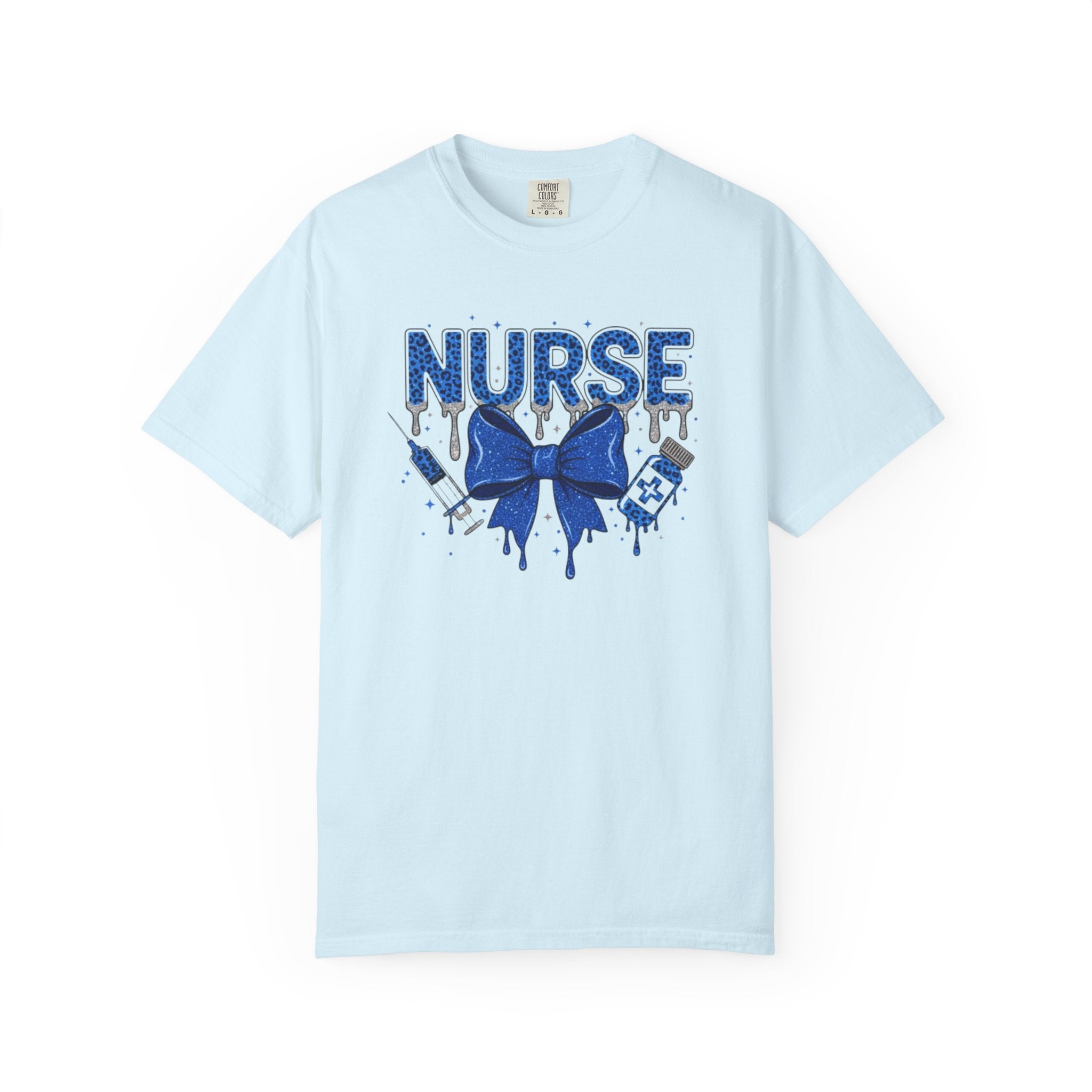 Nurse Blue Ribbon Graphic T Shirt Medical Nurse Appreciation Tee