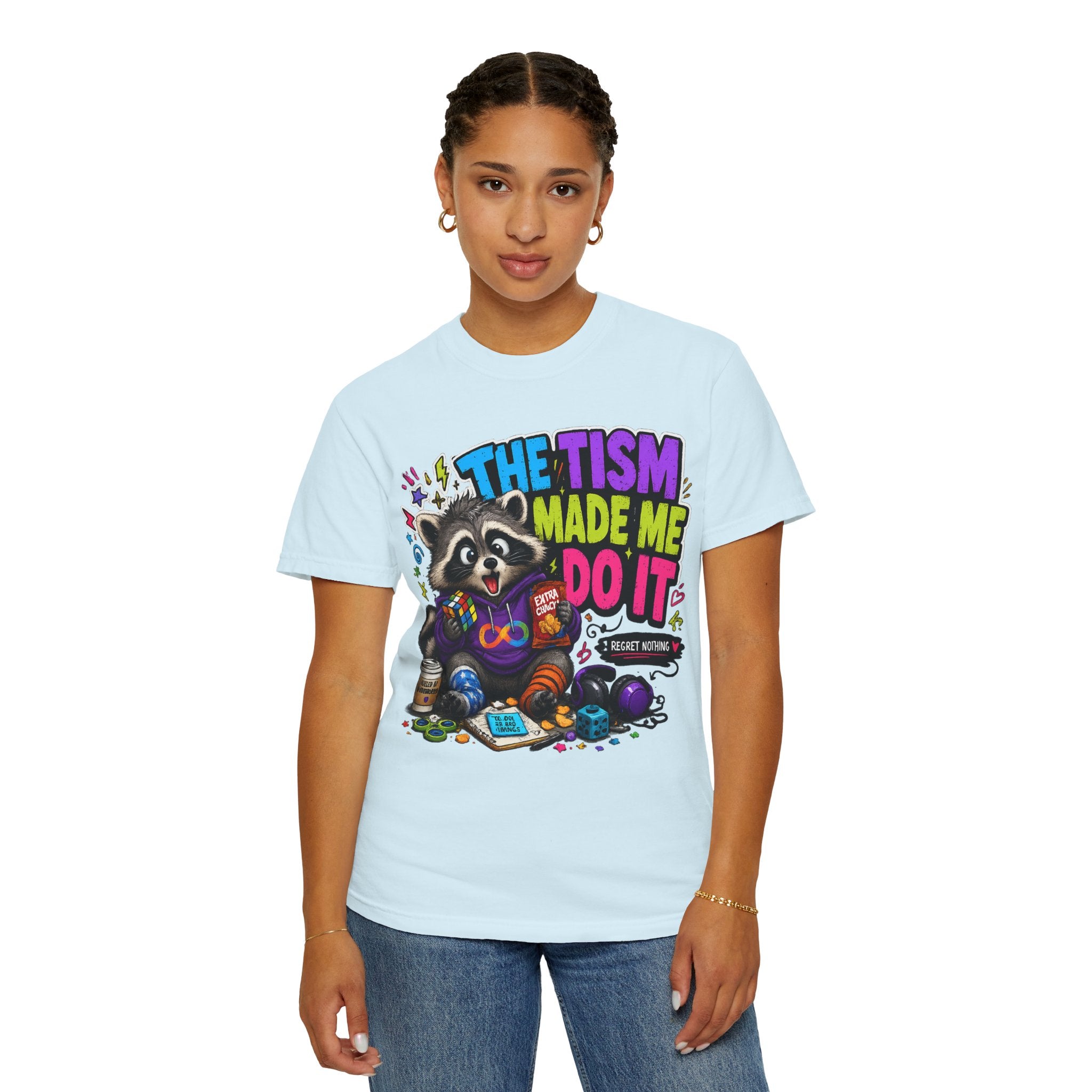 The Tism Made Me Do It Raccoon TShirt