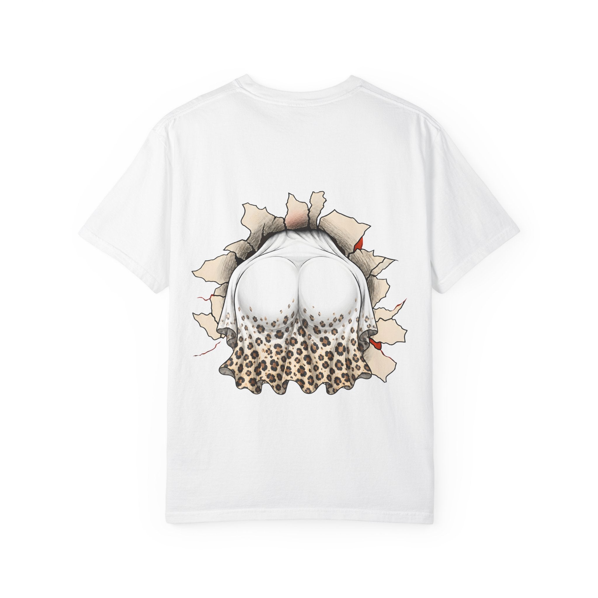 Halloween Gnome T-Shirt Funny Bubblegum Ghost and Leopard Butt Graphic Tee