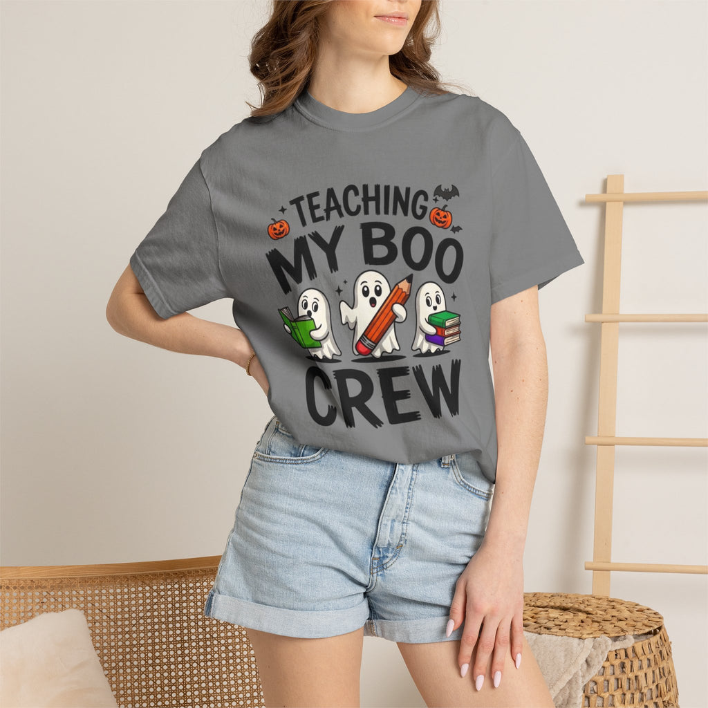 Teaching My Boo Crew T-Shirt Cute Halloween Teacher Tee