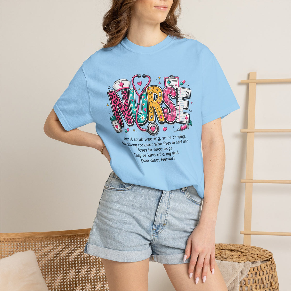 Nurse Shirt for Women, Cute Nurse T-Shirt, Registered Nurse Gift, Nursing Tee, Healthcare Worker Gift, Nurse Appreciation Shirt