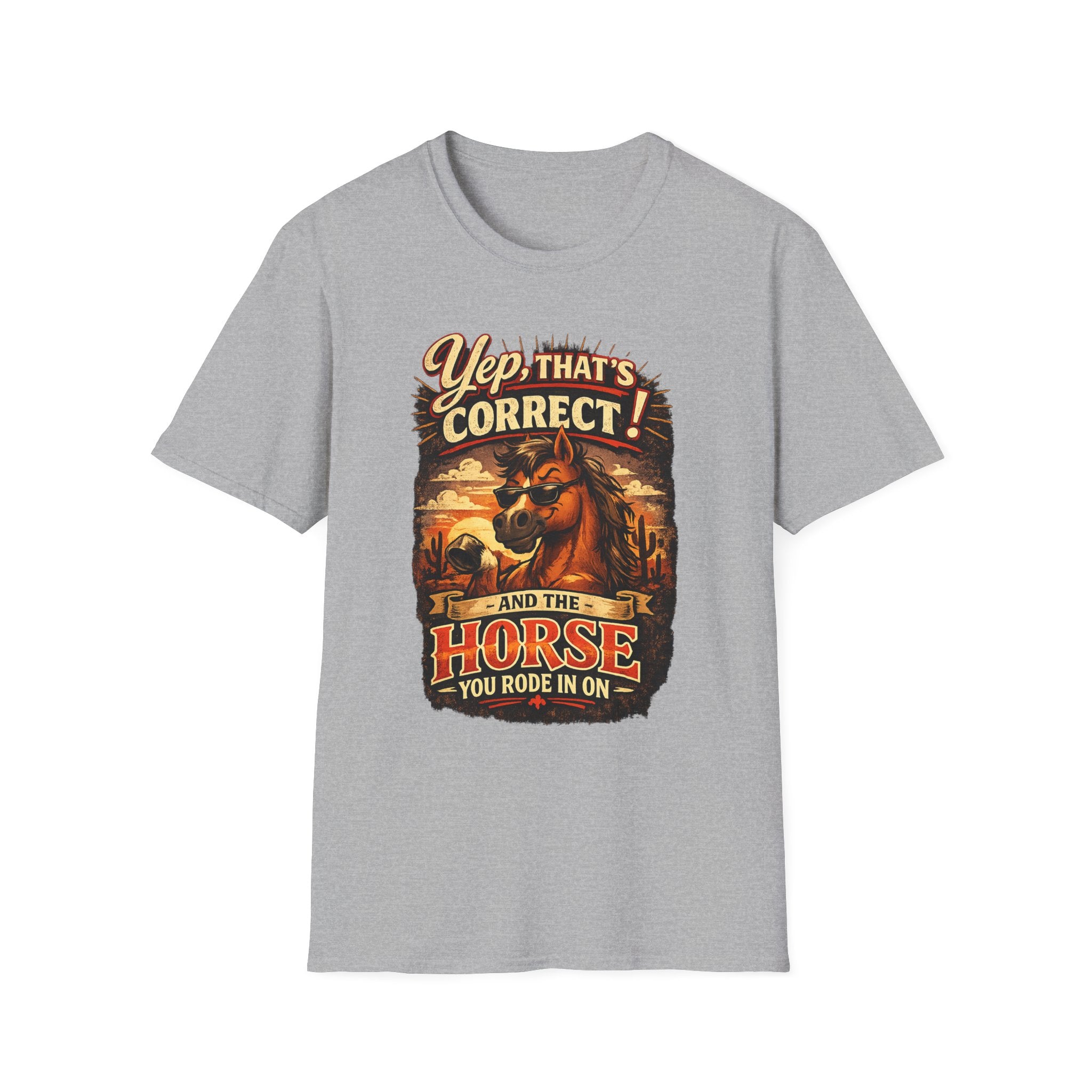 Yep That’s Correct! Horse Retro Graphic T‑Shirt