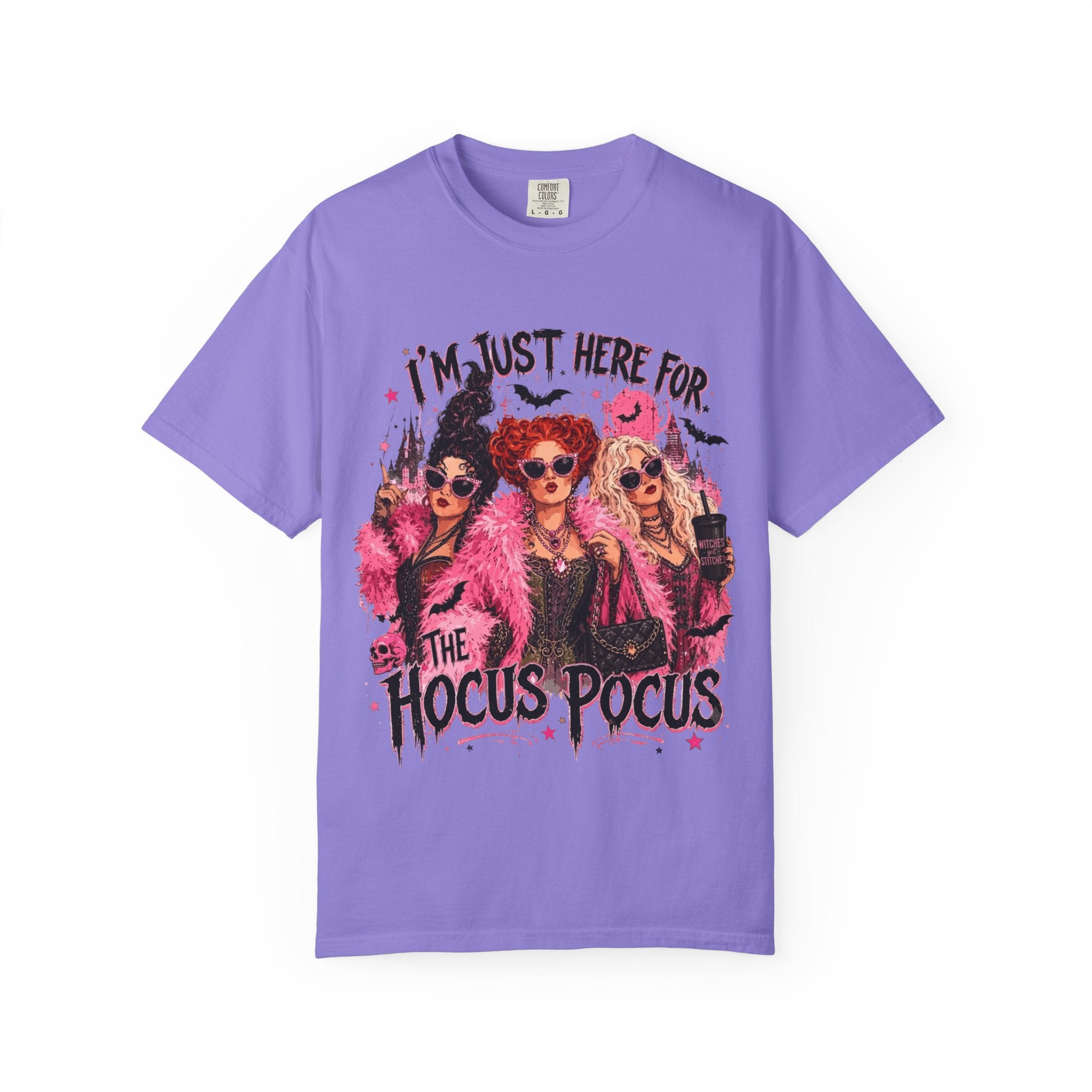 Hocus Pocus Graphic T Shirt Im Just Here for the Hocus Pocus Halloween Tee