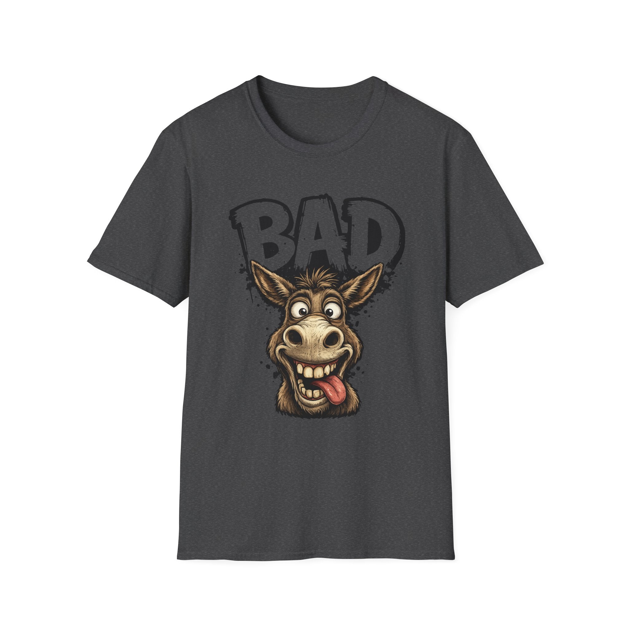Bad Donkey T‑Shirt — Funny Cartoon Animal Tee for Donkey Lovers