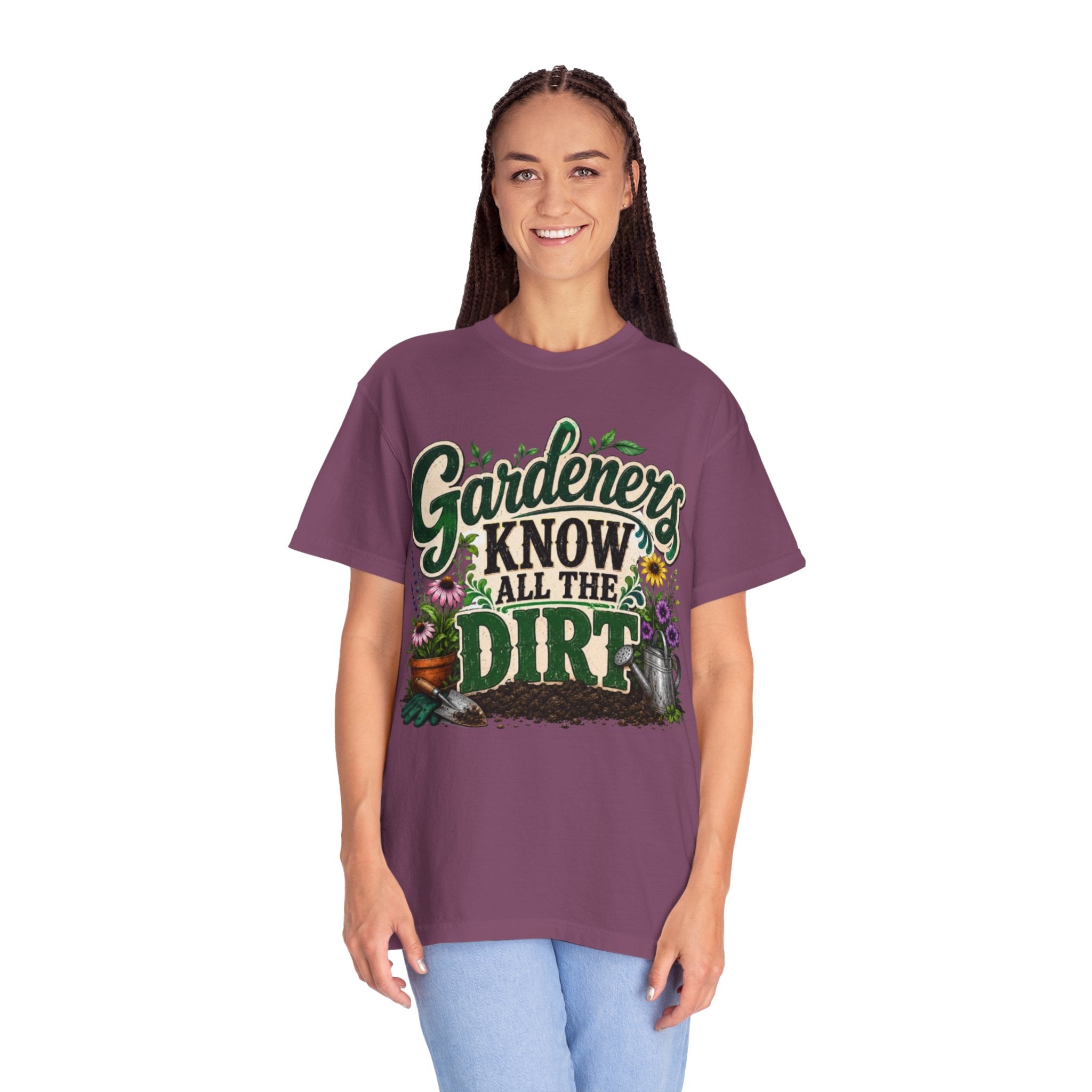 Gardeners Know All the Dirt Tee Funny Gardening T Shirt for Plant Lovers