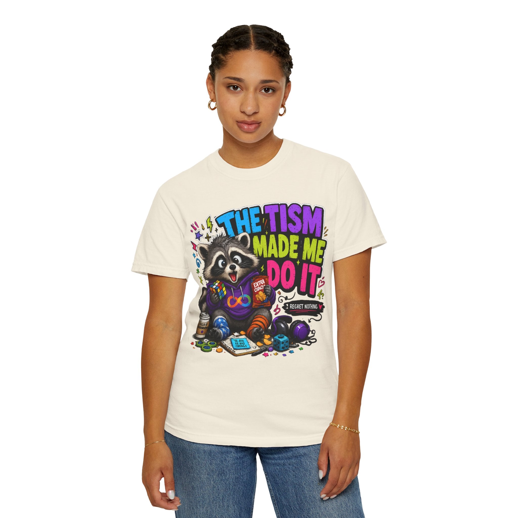 The Tism Made Me Do It Raccoon TShirt