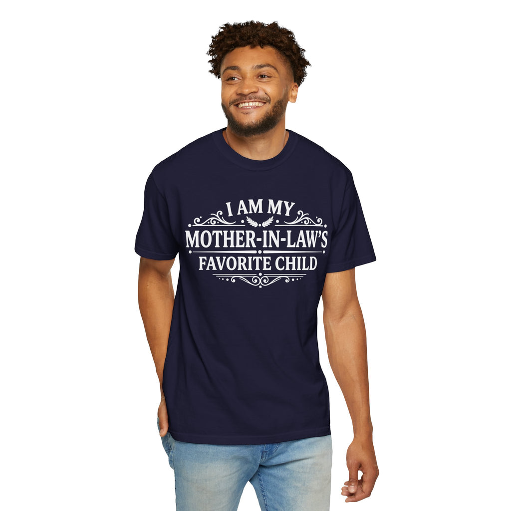 Mother in Laws Favorite Child T Shirt Funny Family Gift Tee