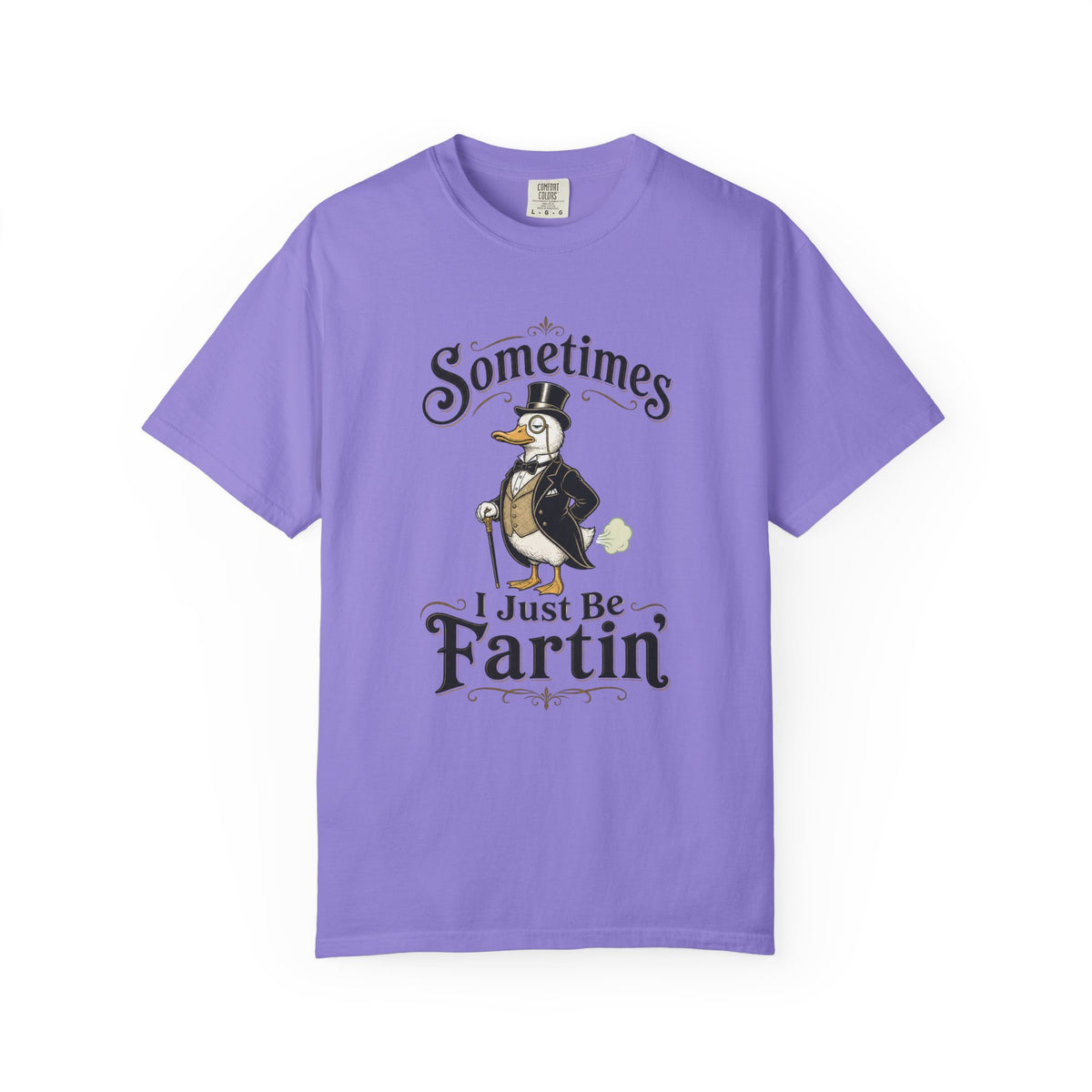 Sometimes I Just Be Fartin Tee Shirt Humorous Vintage Duck Graphic Tee
