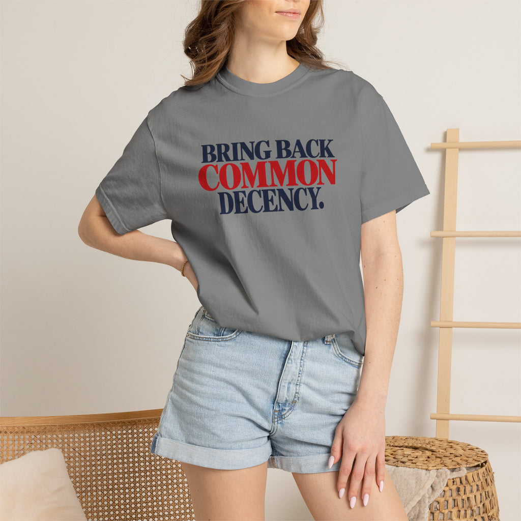 Bring Back Common Decency Shirt, Kindness Matters T-Shirt, Comfort Colors Patriotic Tee, Unity Shirt, Positive Message Graphic Tee