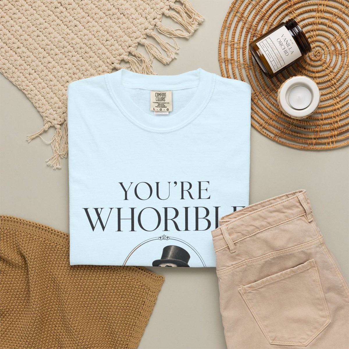 T Shirt Youre Whorible Vintage Gentleman Graphic Tee