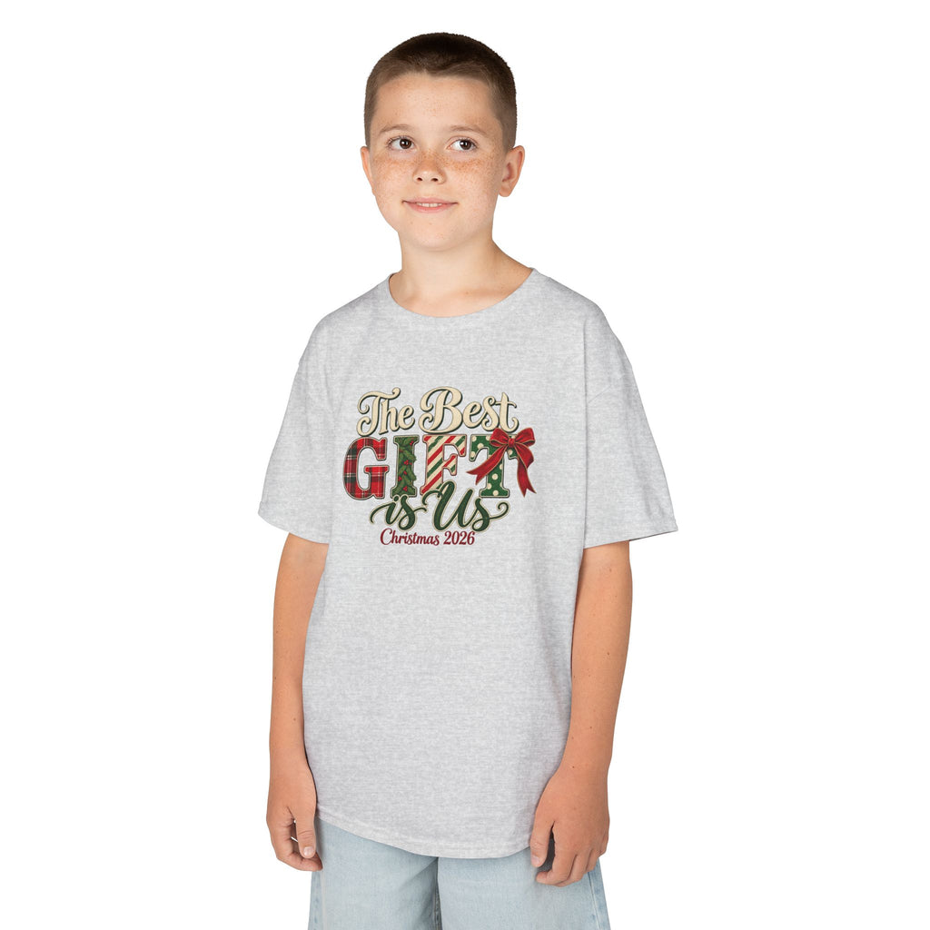 Matching Family Christmas Shirts 2026, Youth Family Tees, The Best Gift Is Us, Vintage Christmas Family Photo Outfits
