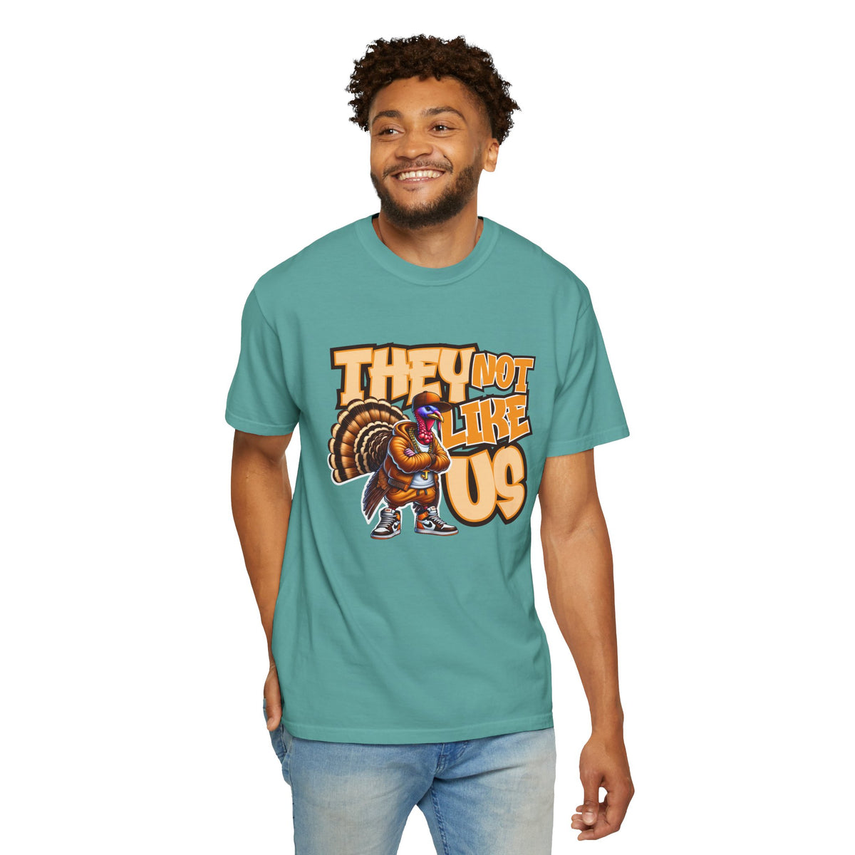 They Not Like Us Turkey Tee Shirt Funny Thanksgiving Graphic Tee