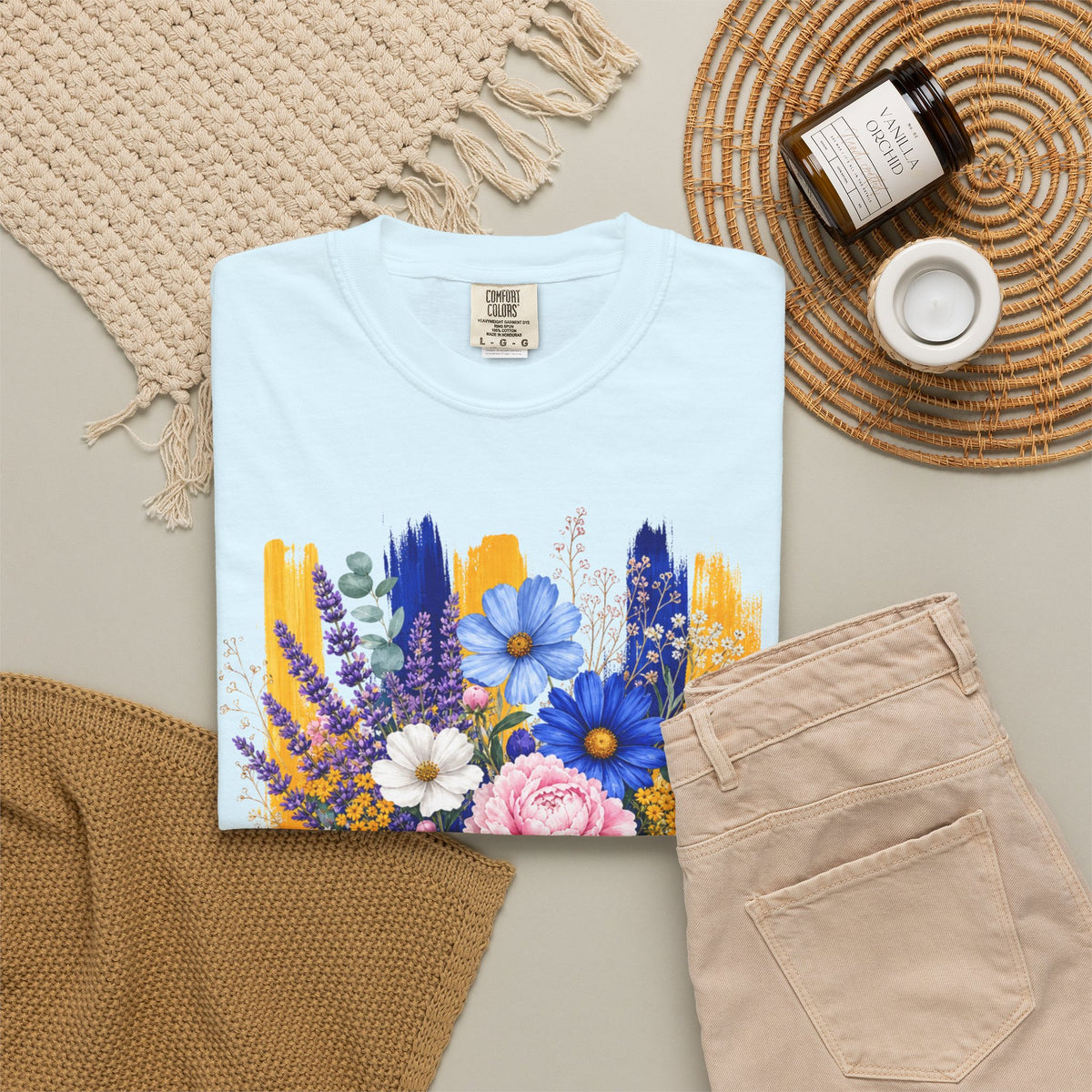 Floral Brushstroke Bouquet T Shirt