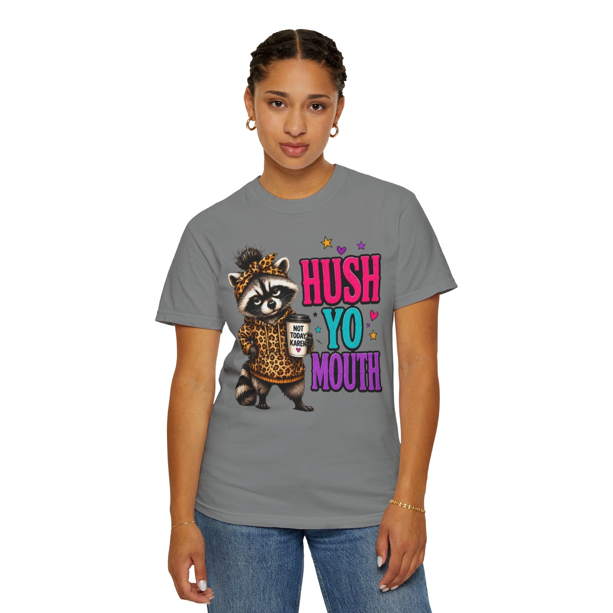 Hush Yo Mouth Raccoon T-Shirt