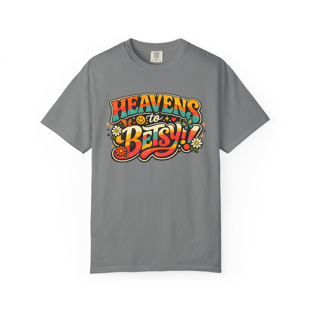 Heavens to Betsy Retro Floral Graphic T Shirt