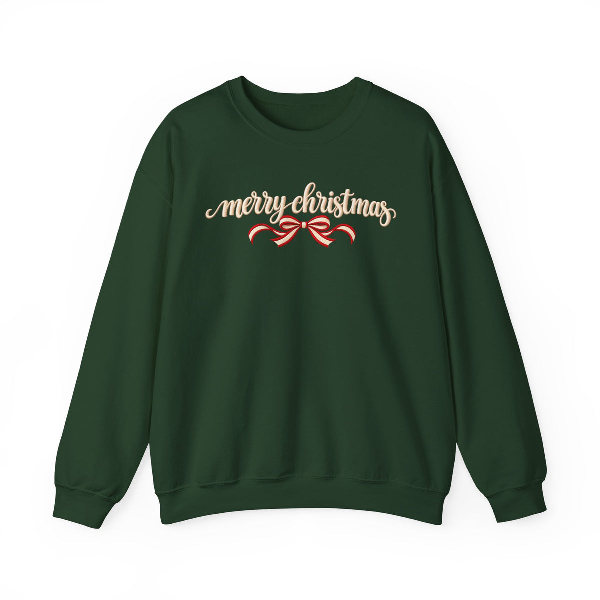 Merry Christmas Bow Sweatshirt, Coquette Christmas Crewneck, Minimalist Holiday Sweater, Cute Christmas Shirt, Christmas Gift for Her