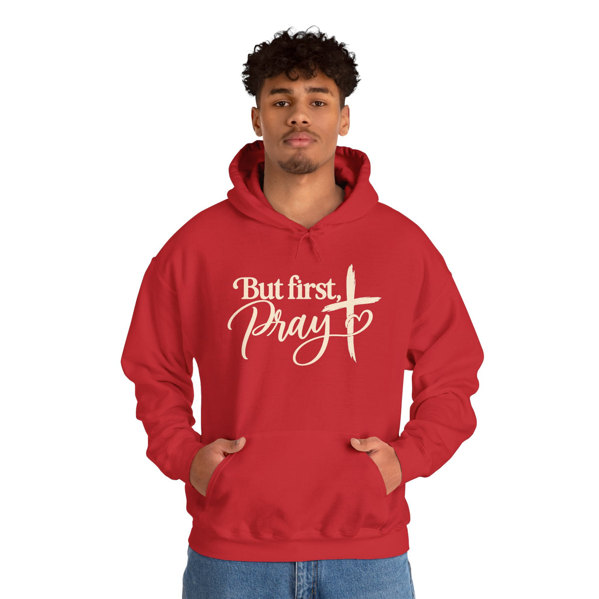 But First Pray Hoodie Faith Based Christian Hooded Sweatshirt