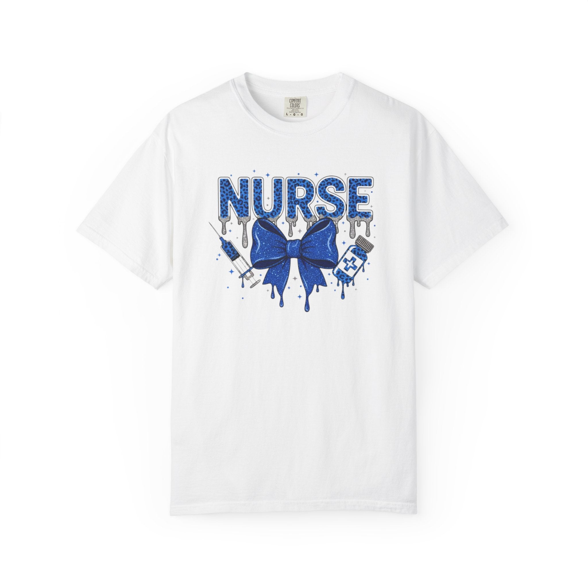Nurse Blue Ribbon Graphic T Shirt Medical Nurse Appreciation Tee