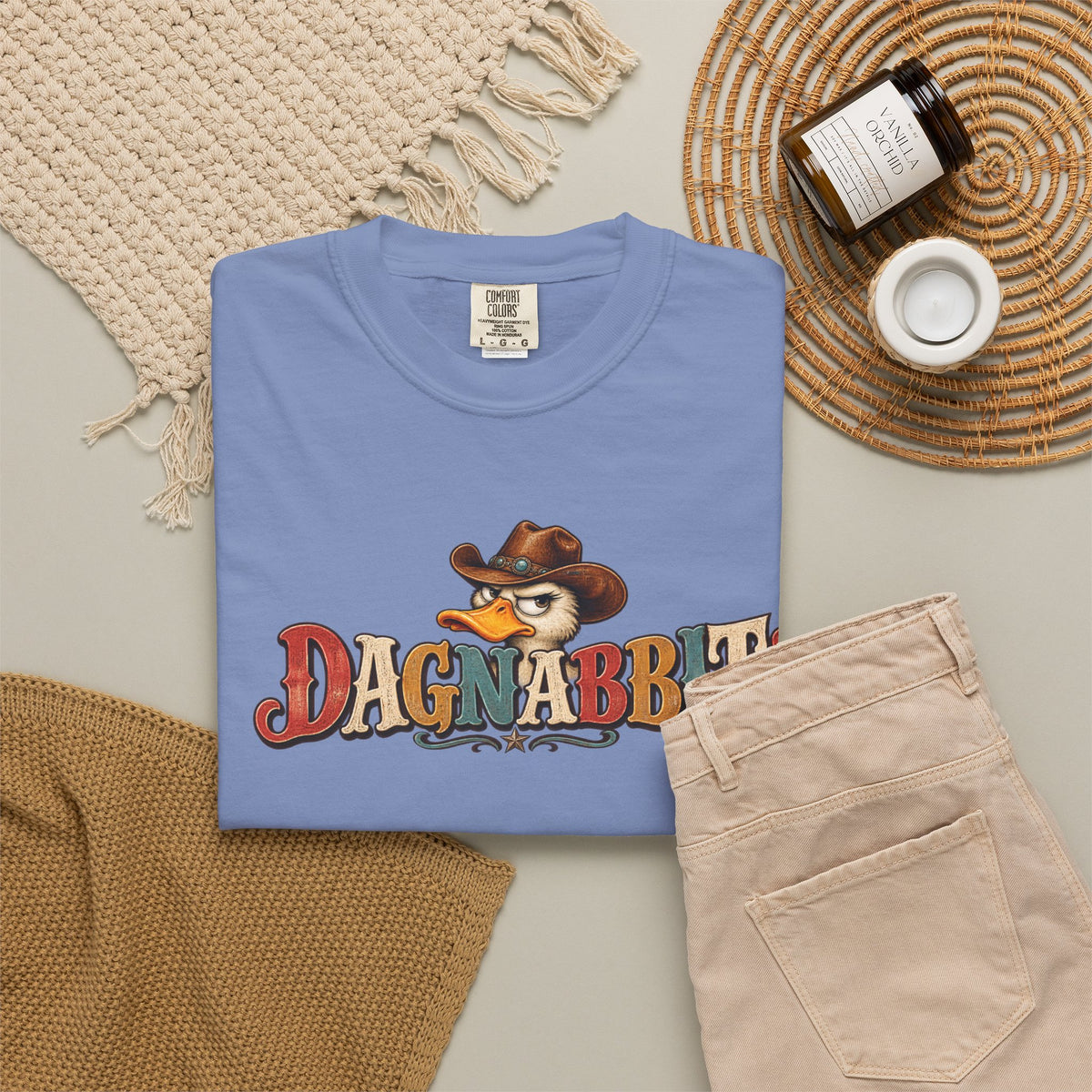 Dagnabbit Cowboy Rabbit T shirt | Western Cartoon Graphic Tee