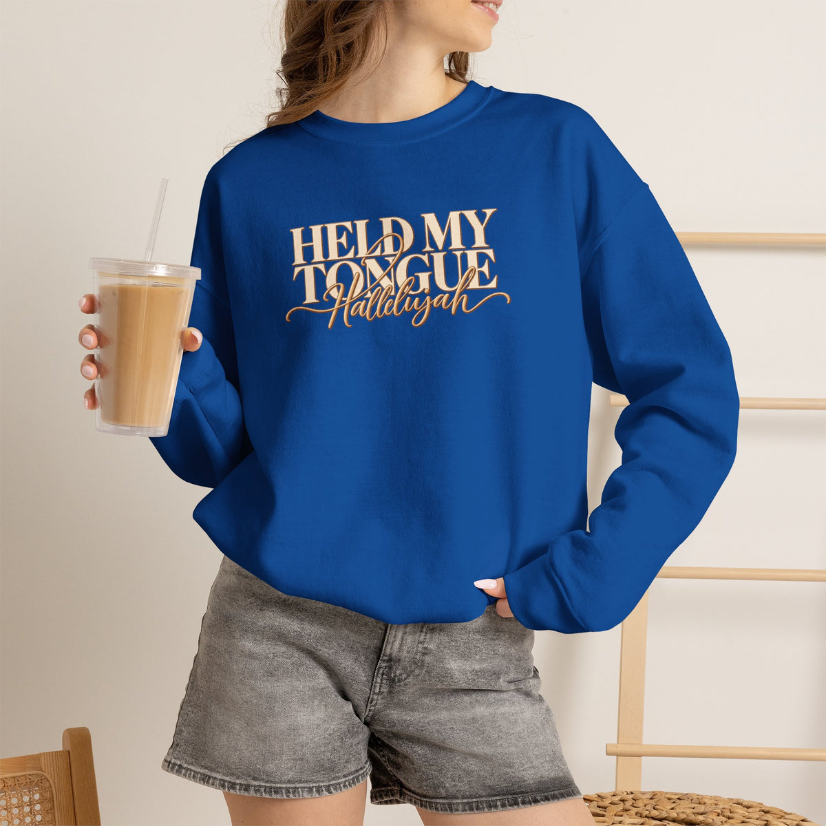 Held My Tongue Hallelujah Sweatshirt, Funny Christian Shirt, Faith Based Sweatshirt, Southern Humor Gift, Christian Women Gift